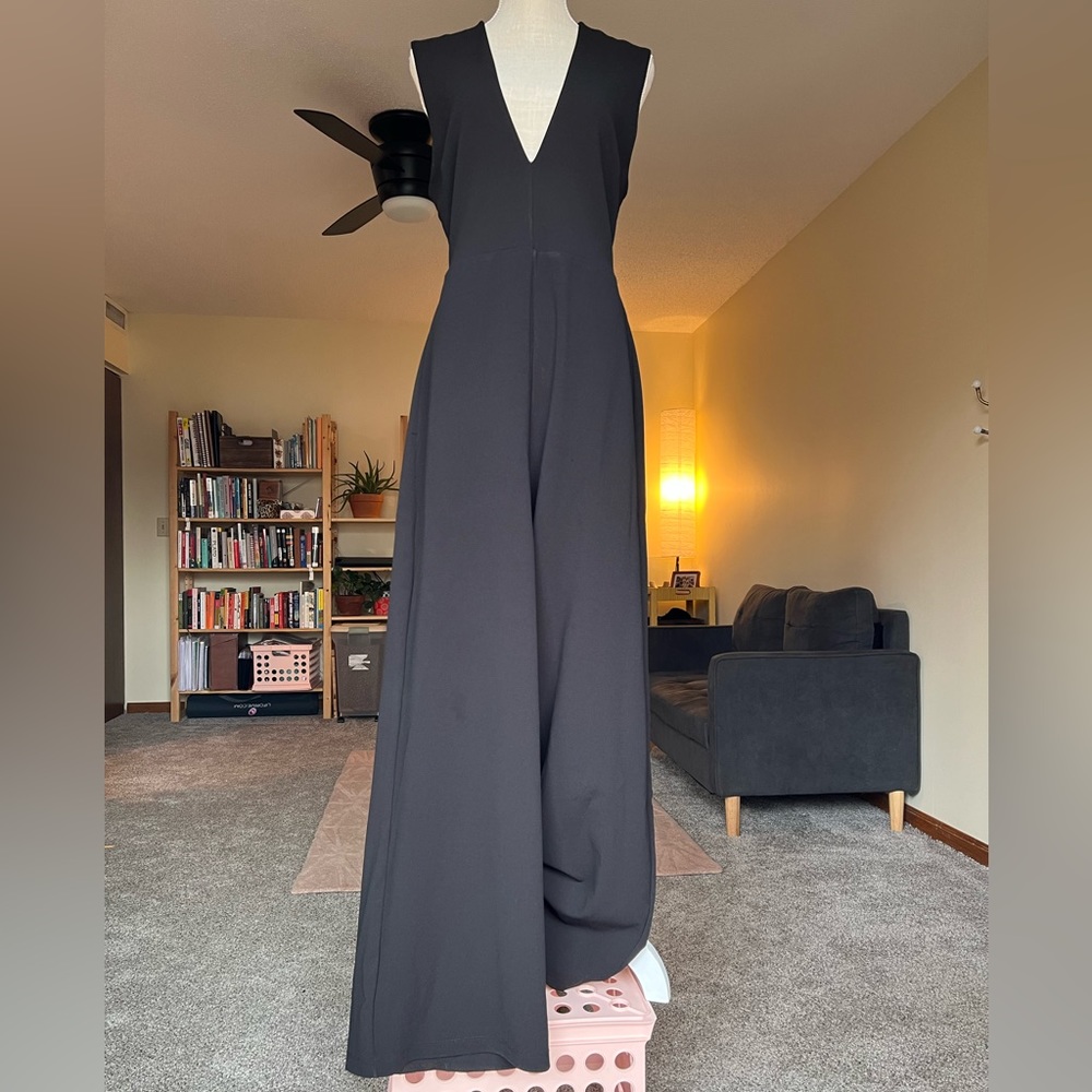 V-Neck Cut-Out Jumpsuit
